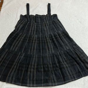 Burberry Navy blue plaid dress